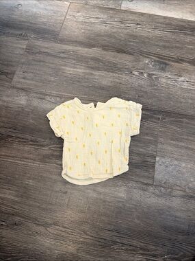 Wilson‎ + Frenchy Kids Cream Short-Sleeve Top with Yellow Dot Print